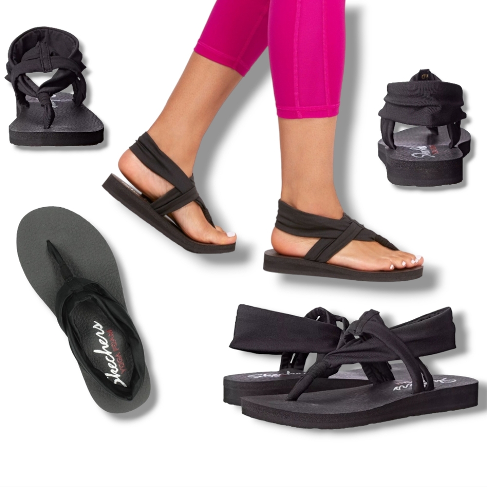 Skechers Women's Black Meditation-Studio Kicks